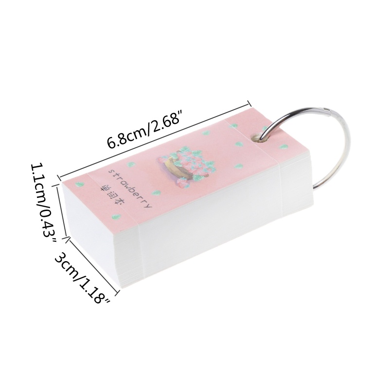 Sổ Ghi Chú Mini 110 Tờ Chống Mực In Họa Tiết Dễ Thương Tiện Dụng Cho Học Sinh