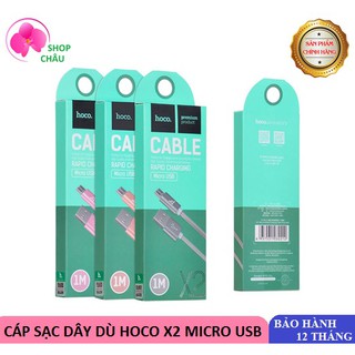 Cáp sạc dây dù hoco x2 microusb chính hãng i bh 12 tháng - hoco x2max