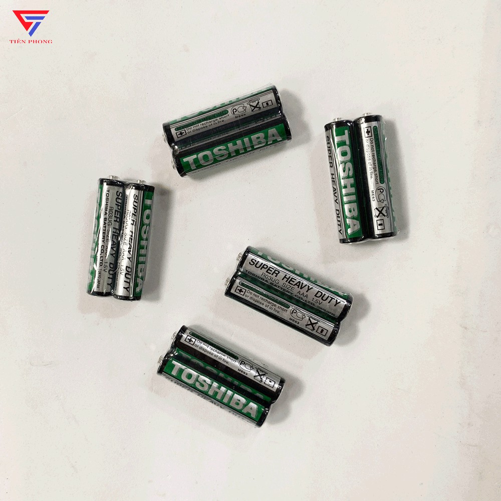 2 viên Pin đũa AAA Toshiba Carbon chính hãng - GIÁ TỐT NHẤT