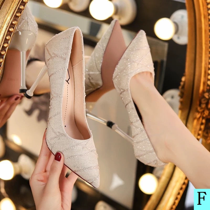 Giày Cao Gót Phong Cách Pháp Thời Trang Xuân Thu Mới Dành Cho Nữ 2021