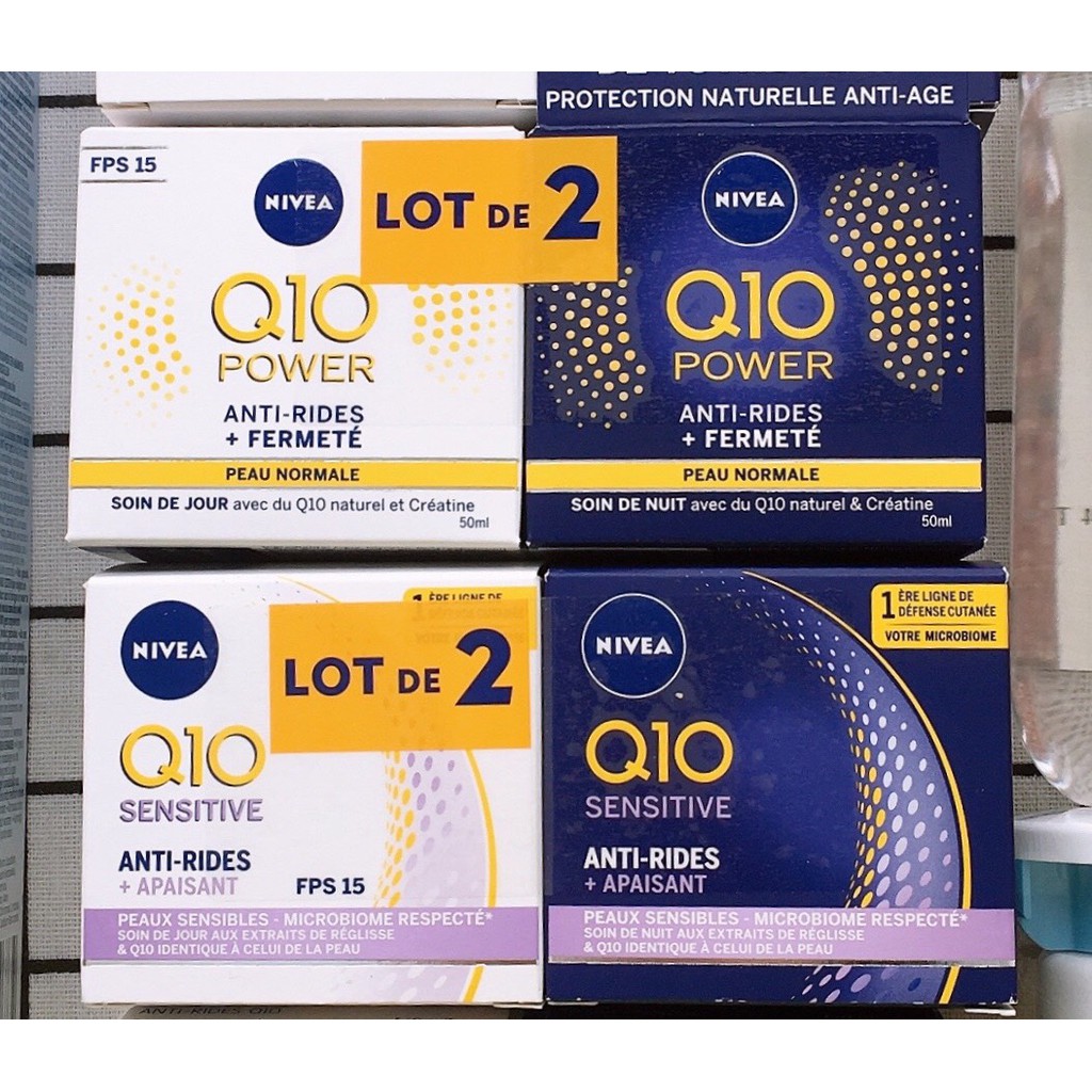 Set Kem Dưỡng Chống Lão Hóa Ngày Và Đêm Nivea Q10 Power