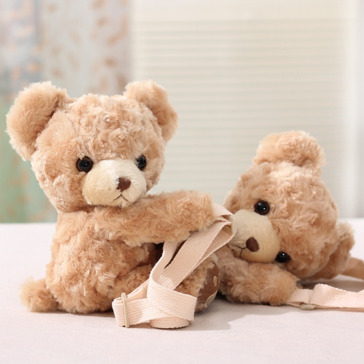 Ba Lô Gấu Teddy Nhồi Bông Dễ Thương Cho Bé