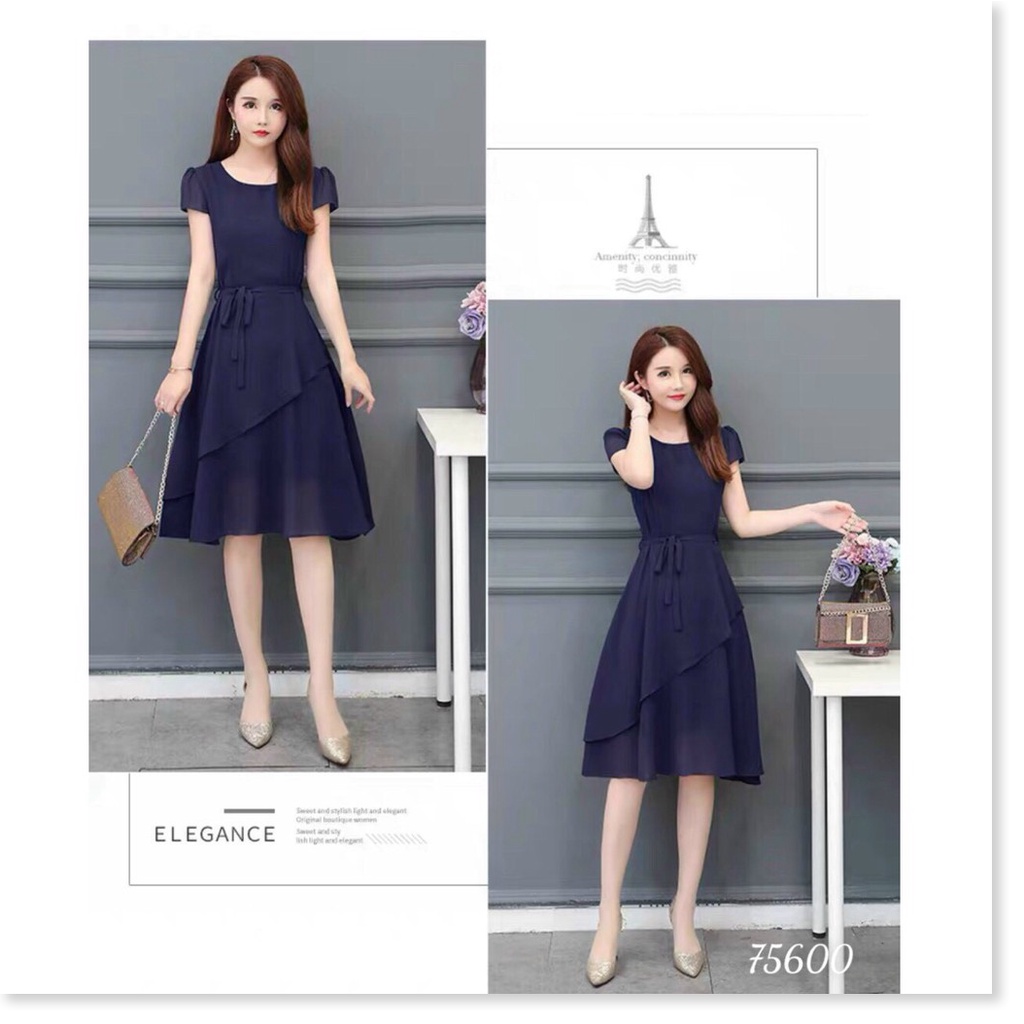 ĐẦM XÒE VOAN CHIFON NỮ CỰC SANG TRỌNG DÀNH CHO CÁC QUÝ CÔ KME FASHION