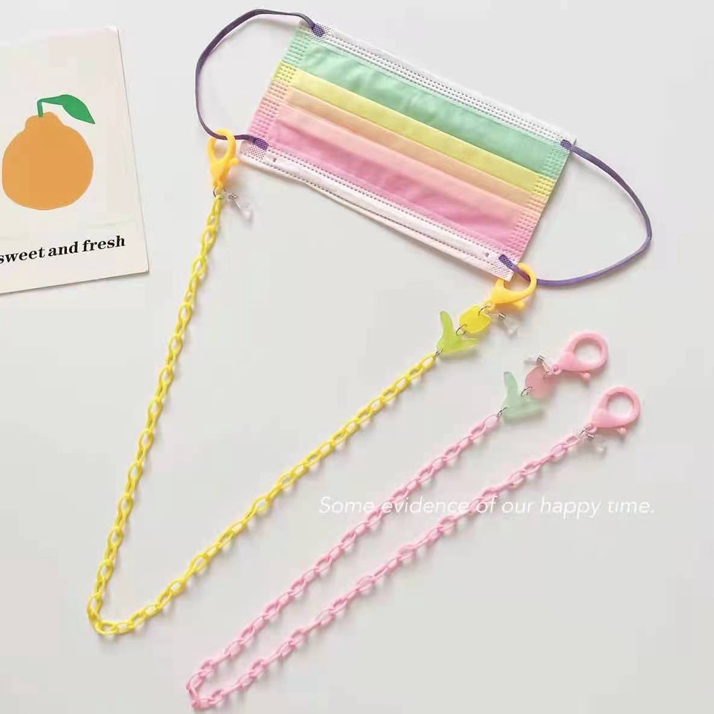 Dây Đeo Kính Bằng acrylic Hình Hoa Hồng Hoạt Hình Sáng Tạo