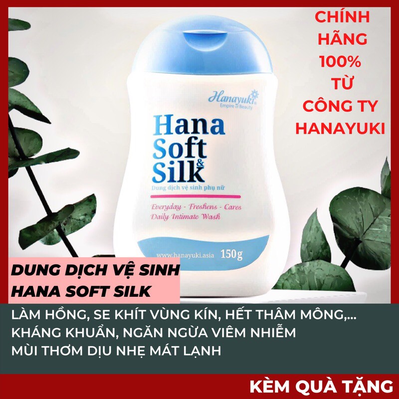 [CHÍNH HÃNG 100%] HANAYUKI, DUNG DỊCH VỆ SINH HANA SOFT & SILK CHO NỮ VÀ NAM 150gr