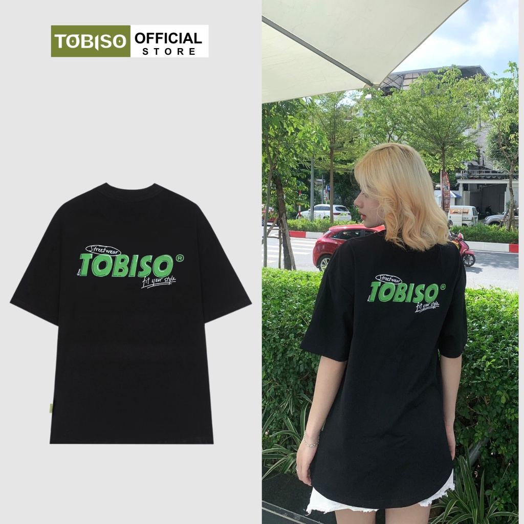 Áo thun tay lỡ unisex form rộng Local Brand TOBISO TB02