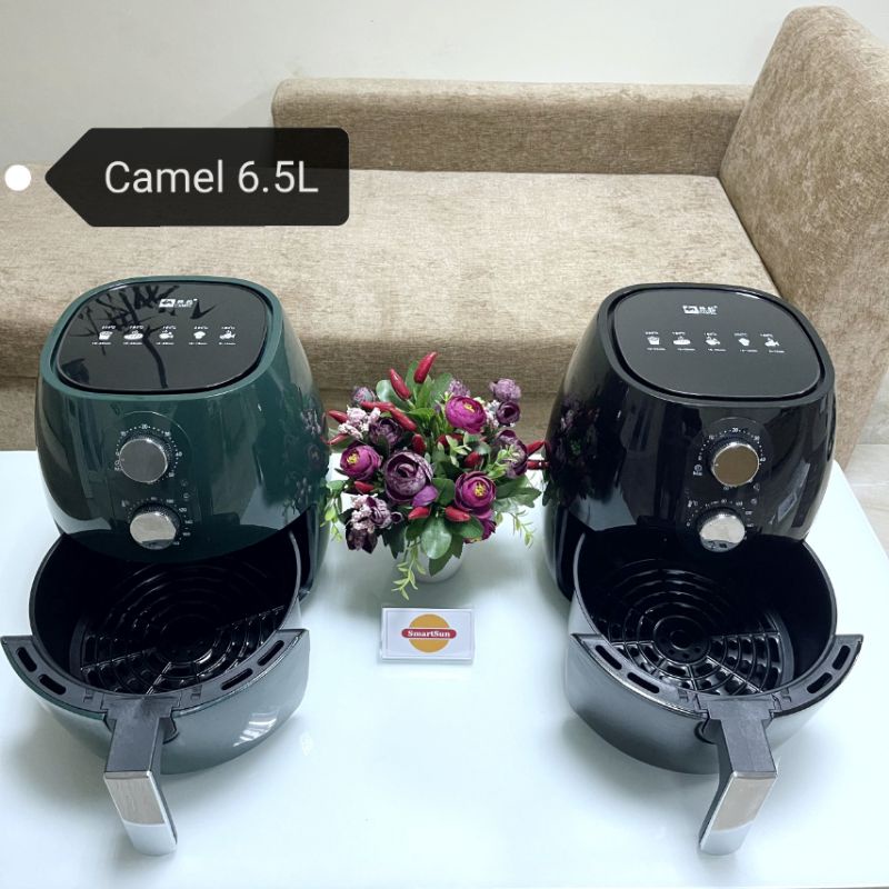 NỒI CHIÊN KHÔNG DẦU CAMEL 6.5L/7L/8L/10L [Chính hãng], công suất cao, lòng nồi rộng - BH 6 tháng - Gia dụng SmartSun