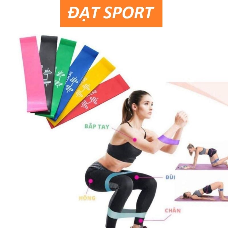 Dây Miniband Đàn Hồi Kháng Lực Tập Mông Đùi Cho Nữ
