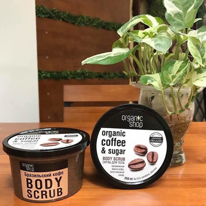 Tẩy tế bào chết toàn thân body ORGANIC COFFEE &amp; SUGAR BODY SCRUB