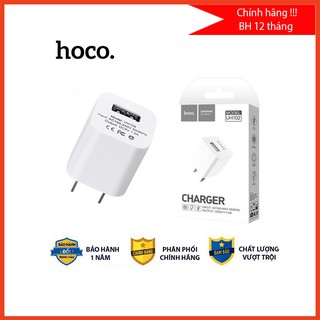Cốc sạc Hoco UH102 ✓ Củ sạc chính Hãng Cao Cấp ✓ Cốc Sạc hỗ trợ sạc nhanh - 5V / 1A