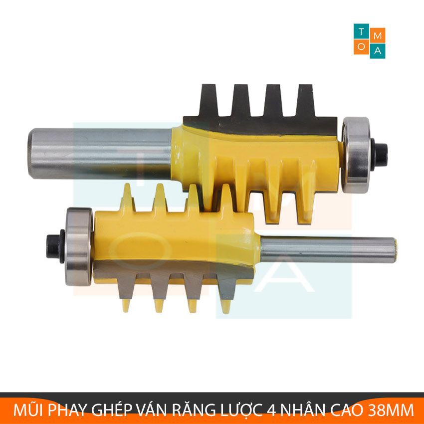 MŨI PHAY GHÉP VÁN RĂNG LƯỢC 4 NHÂN CAO 38MM