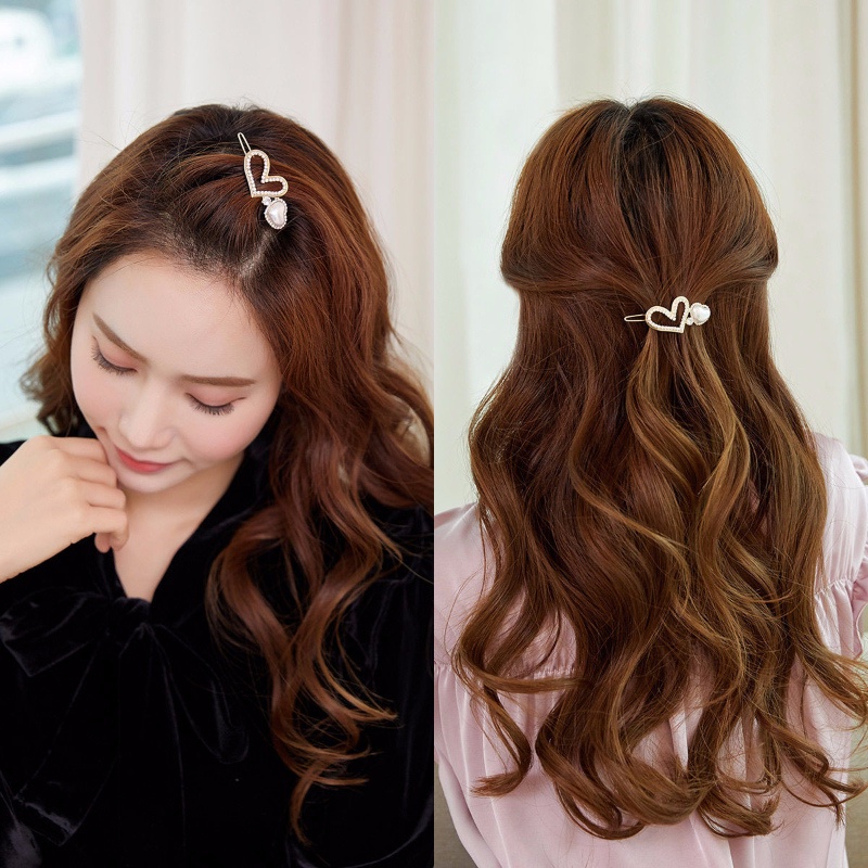 Korean ladies fashion accessories sweet and lovely flower pearl bow