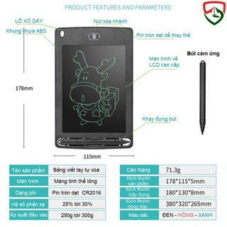 Bảng viết tự xoá thông minh cho bé Bảng vẽ điện tử lcd thông minh cao cấp