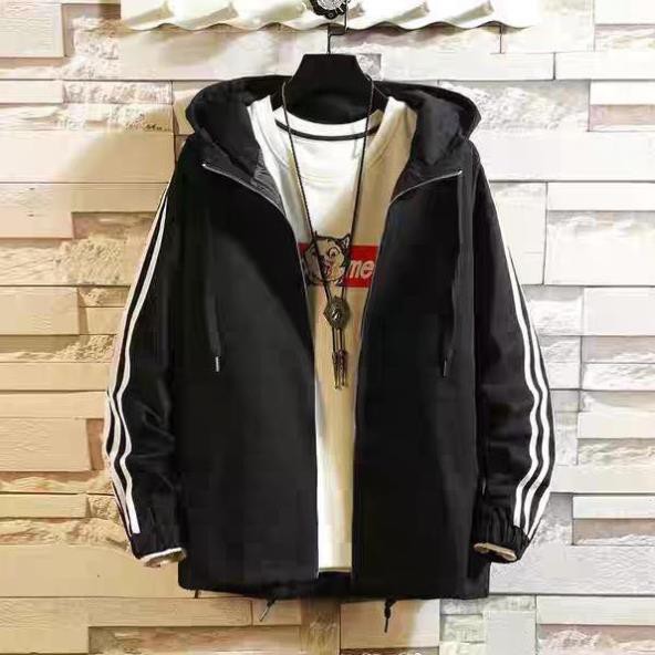 Áo khoác dù có mũ , áo khoác dù họa tiết mèo - KD12