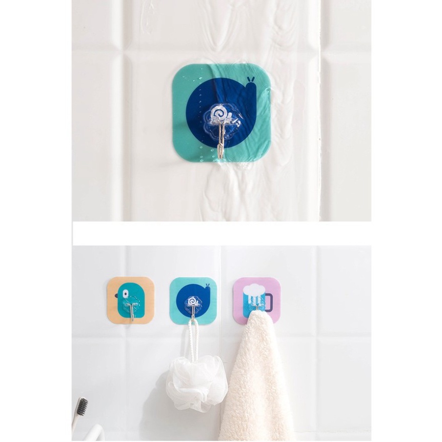 Móc dán tường treo đồ chịu lực. Mẫu Hoạt Hình Dễ Thương