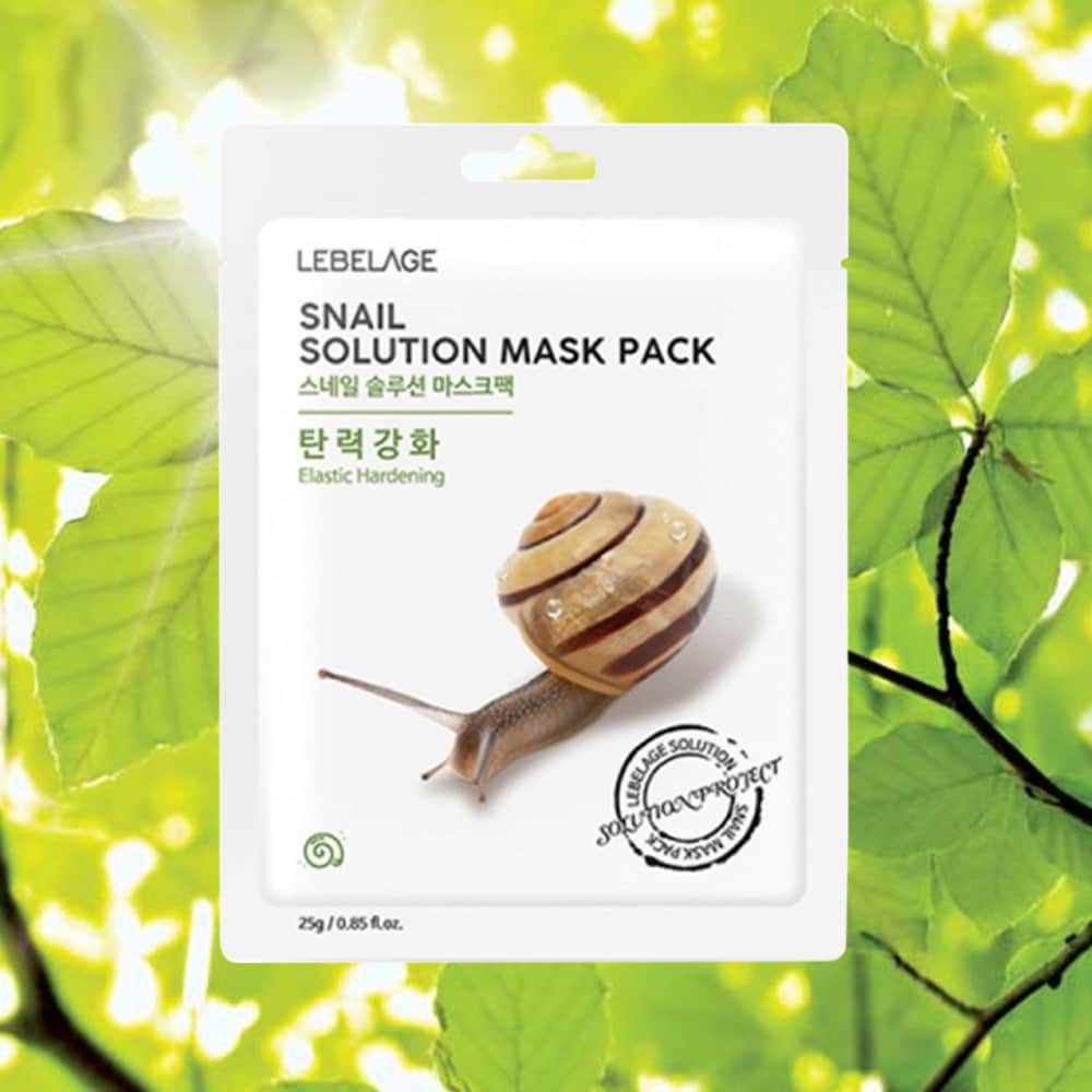 Mặt Nạ Lebelage Snail Solution Mask Pack Elastic Hardening Chiết Xuất Từ Ốc Sên 25g
