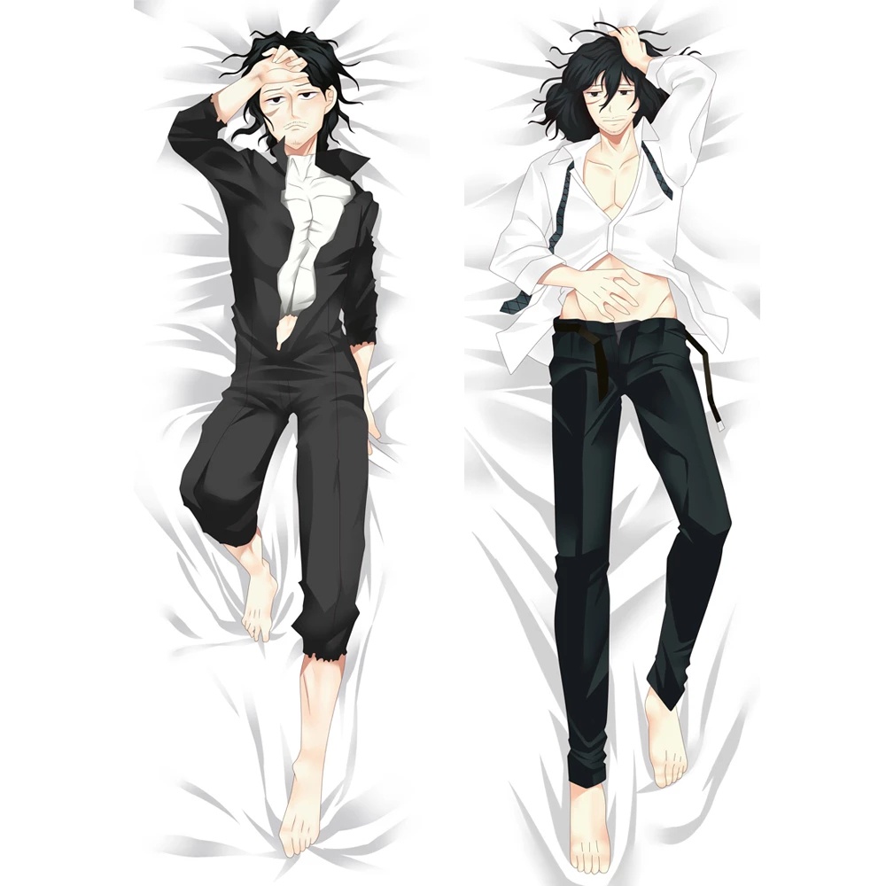 60x180cm Anime Boku no Hero Giới Học Thuật Aizawa Shouta Dakimakura Ôm Gối Hai Mặt In Hình Otaku Nam
