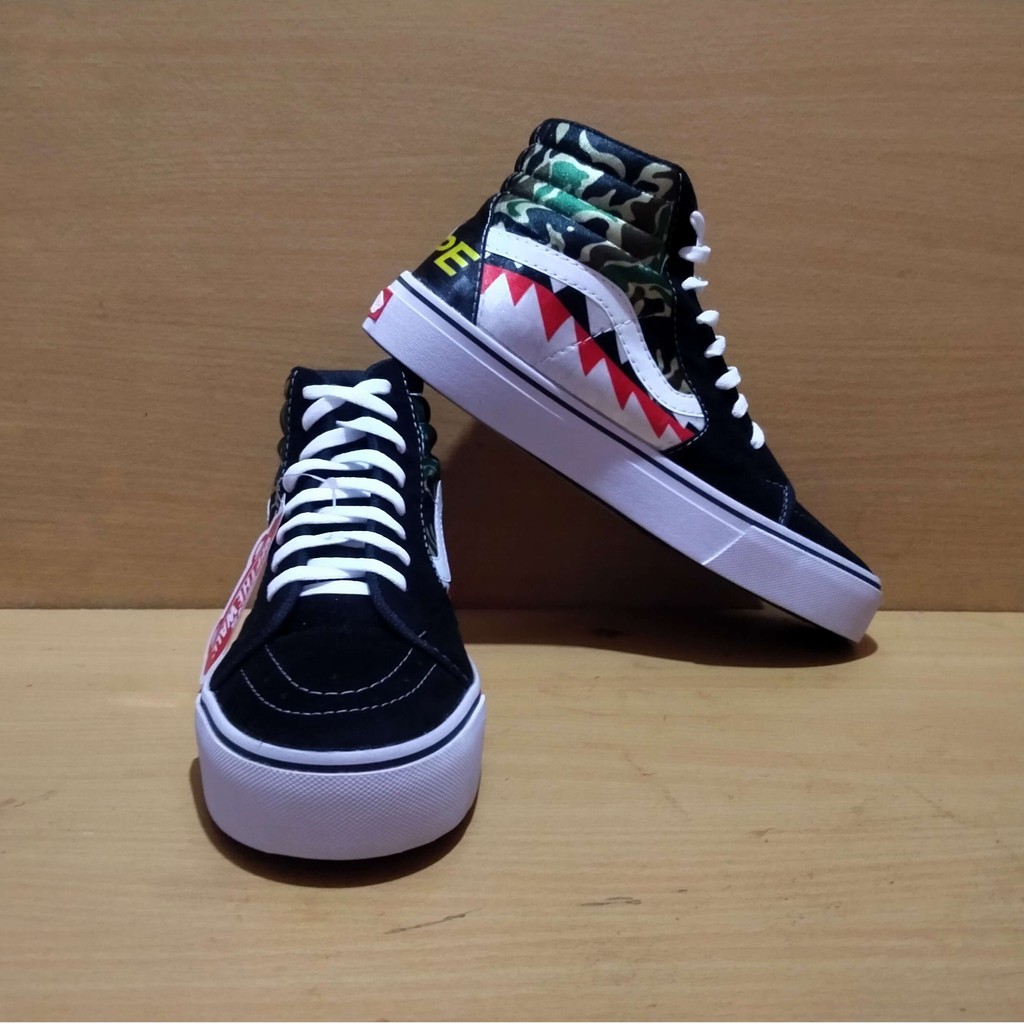 BAPE Giày Thể Thao Vans Sk8 Chính Hãng Cao Cấp Cho Nam