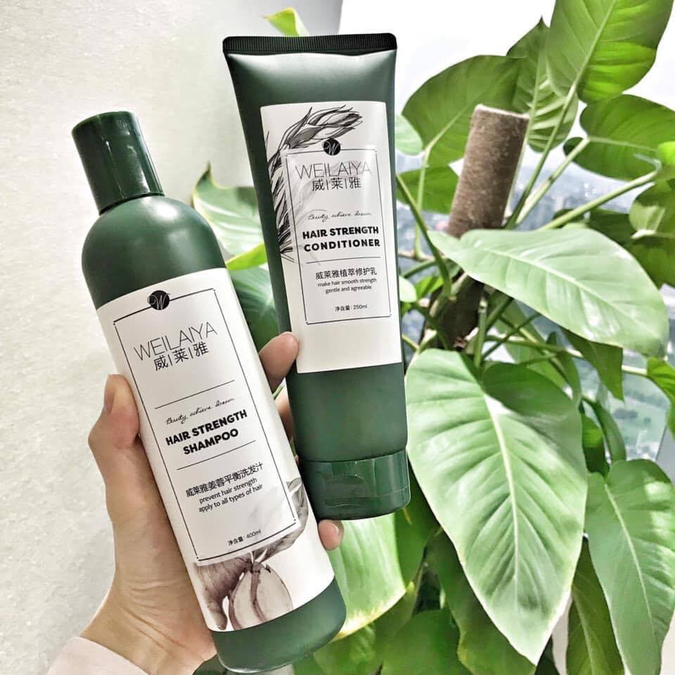 Bộ Dầu Gội Xả Gừng Weilaiya Giảm Rụng, Kích Mọc Tóc Nhanh, Hàng Chính Hãng
