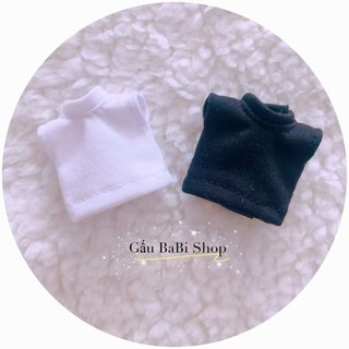 Áo thun cổ lọ sát nách cho búp bê size 1/6, 1/8 bjd, bru, baboliy, babies, xinji,ob11, ddf,5inch,animator, blyth