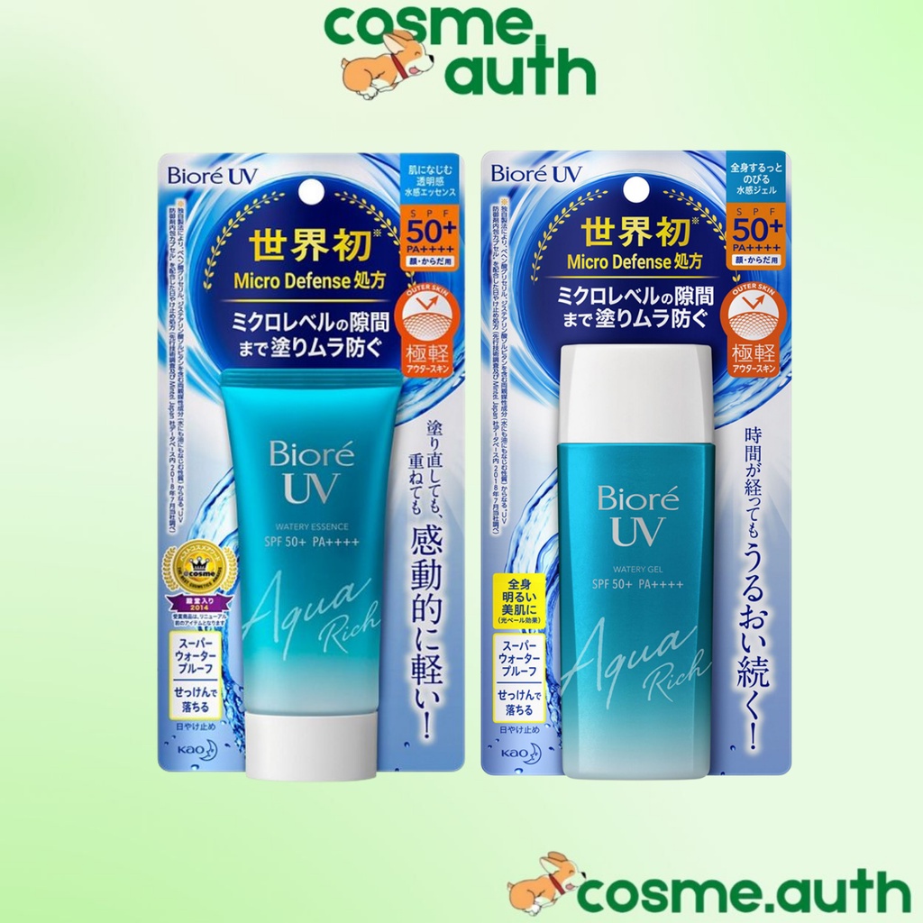 [Hàng Chính Hãng] Kem Chống Nắng Biore UV Aqua Rich Watery Essence/ Gel SPF 50+/ PA++++ 50g/ 90ml