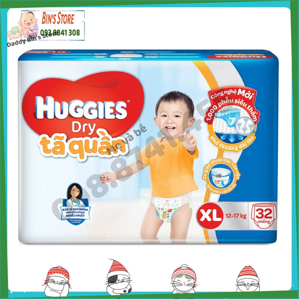 Tã quần/ dán Huggies đủ size SML XL 2XL