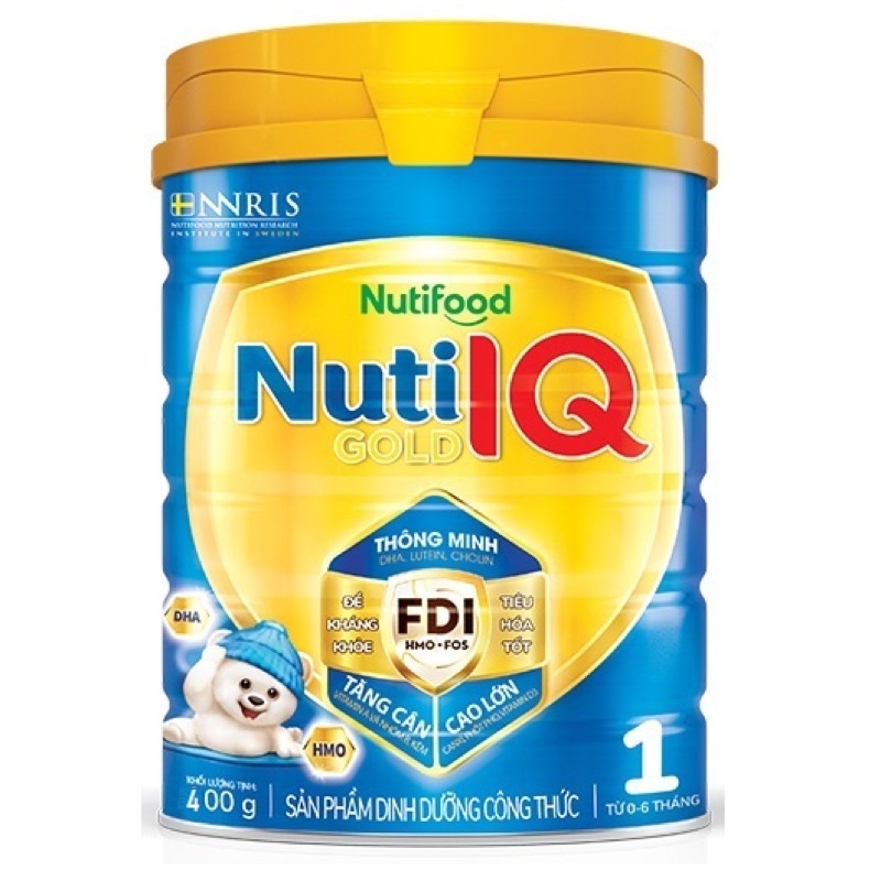 Sữa bột Nuti IQ Gold 1 400g chính hãng