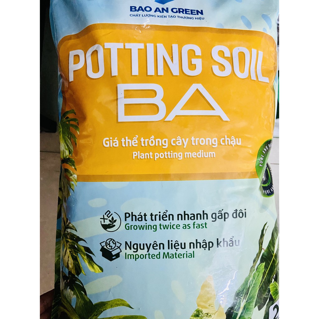 Potting Soil BA Bao đất trồng cây trong nhà dành cho kiểng lá Bao giá thể