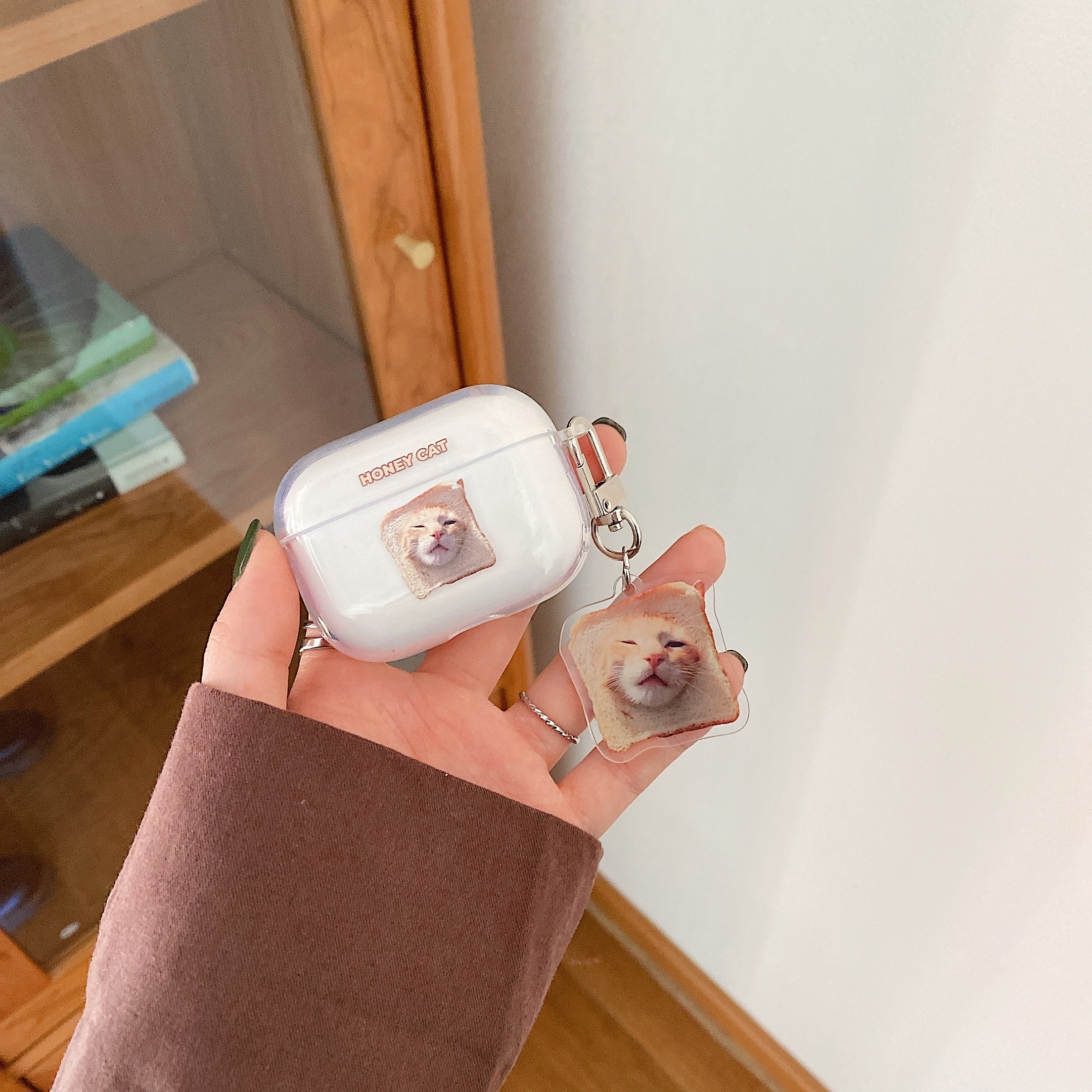 Vỏ Bảo Vệ Hộp Đựng Tai Nghe Airpods 1 / 2 / 3pro Hình Chú Mèo Đáng Yêu | BigBuy360 - bigbuy360.vn