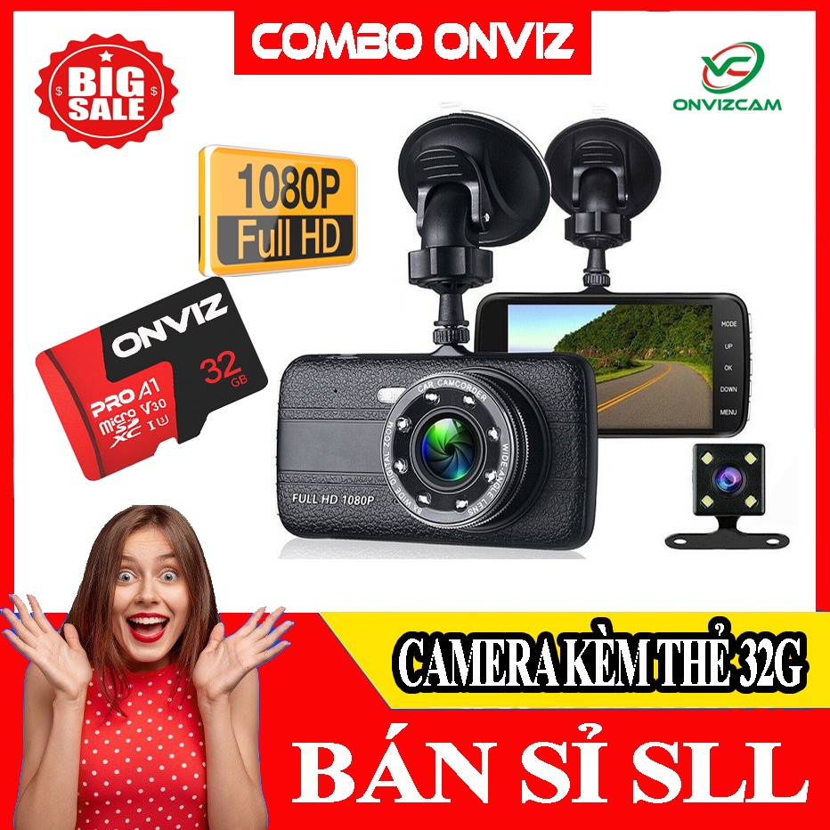 Camera hành trình hãng X004 Tiếng Việt chuẩn, hình sảnh sắc nét 1080P, cam kết hoàn tiền màn hình 3,6 inh