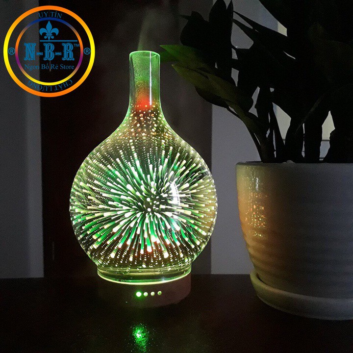 [Mã Giảm Giá] Máy Khuếch Tán Tinh Dầu 3D AROMA,Máy Phun Sương Tạo Độ Ẩm 3D Led Đổi Màu Hàng Cao Cấp Nhập Khẩu Chính Hãng