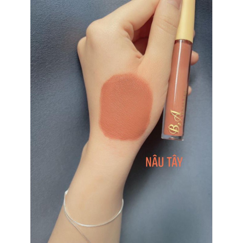 Son B.A Beauty Chính Hãng màu Nâu Tây(tặng hủ dưỡng môi thảo mộc Colagen) | BigBuy360 - bigbuy360.vn