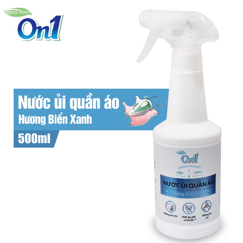 Nước xịt ủi thơm quần áo On1 N6801, giúp ủi quần áo nhanh chóng, phẳng phiu với hương biển dịu nhẹ 500ML Lixco Việt Nam