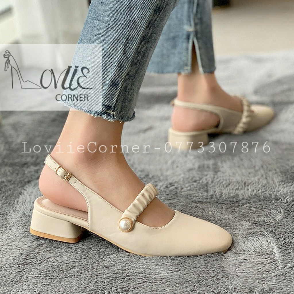 GIÀY CAO GÓT NỮ LOVIIECORNER - GIÀY BÍT MŨI THỜI TRANG - SANDAL BÍT MŨI - G211125