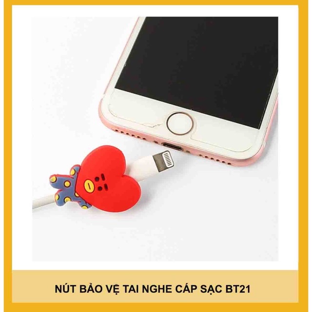 Xả thanh lý Nút Bảo Vệ Đầu Cáp Sạc BT21 - BTS - KPOP