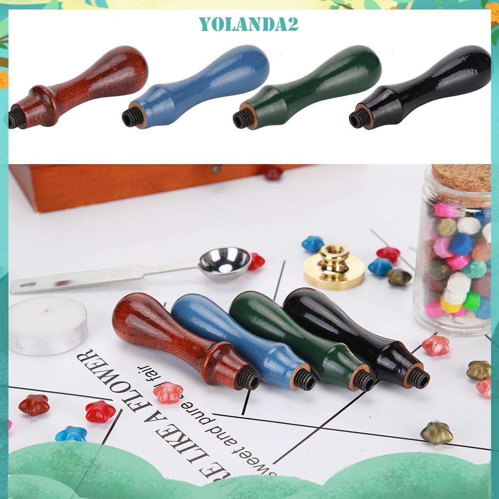 Tay Cầm Gắn Con Dấu Bằng Gỗ Phong Cách Cổ Điển