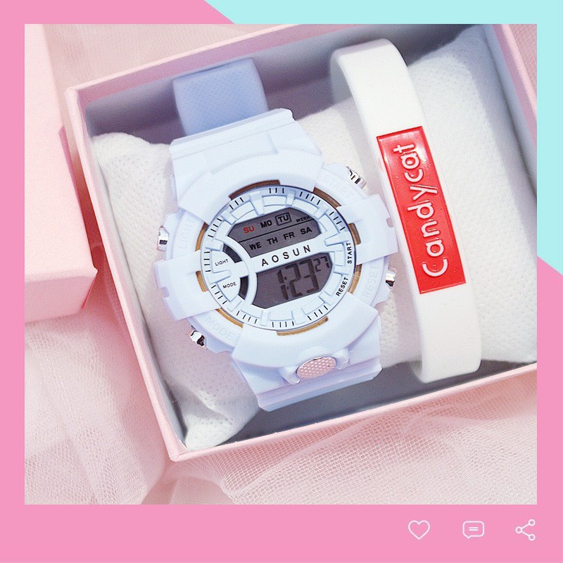 Đồng hồ điện tử nam nữ AOSUN DH107 mẫu mới tuyệt đẹp