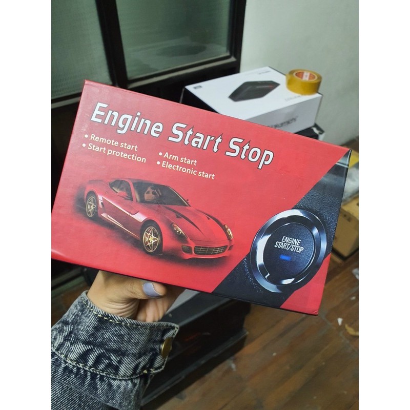 Nút đề nổ 1 chạm + đe nổ tư xa tích hơp chìa khoá zin   engine startstop
