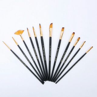 Bộ 12 cọ vẽ hỗn hợp Keep smilling