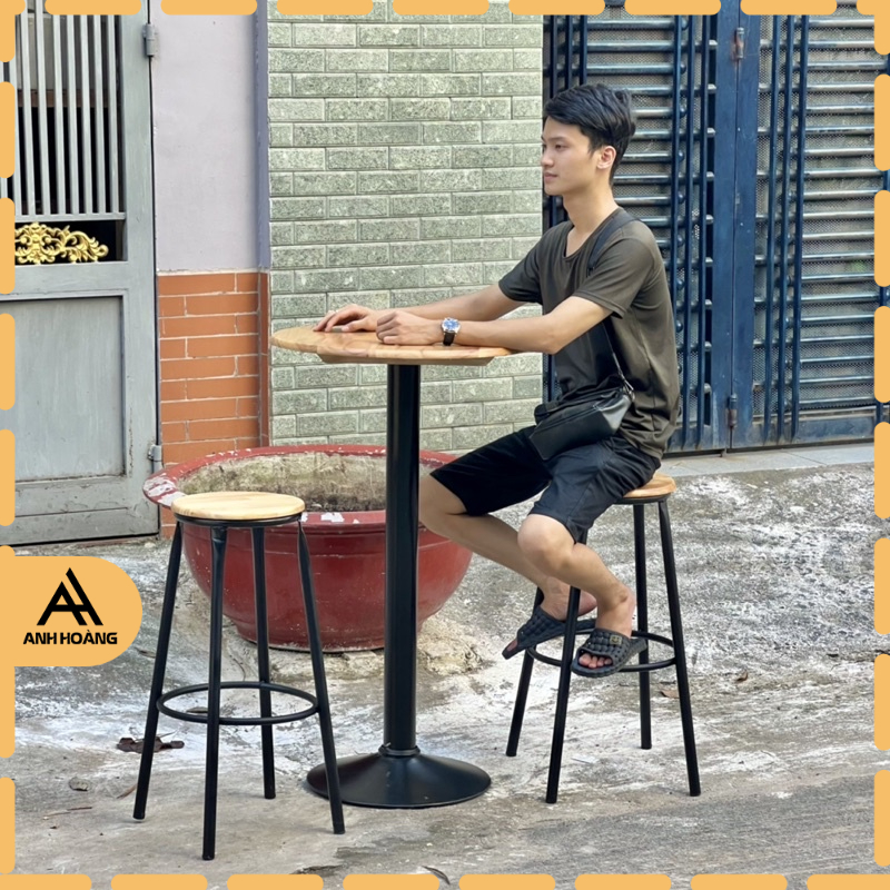GHẾ BAR CAO 75CM NGỒI QUẦY KHÔNG TỰA LƯNG MỚI 💯