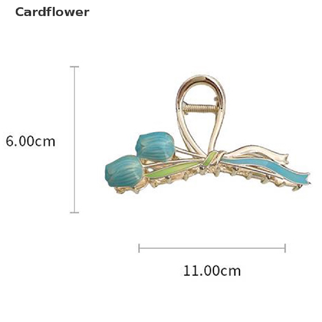 &lt; Cardflower &gt; Kẹp Tóc Móng Vuốt Hình Hoa Tulip Cho Nữ Đang Giảm Giá