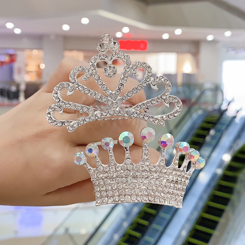 Vương Miện Công Chúa Đính Đá Phong Cách Hàn Quốc Cho Bé