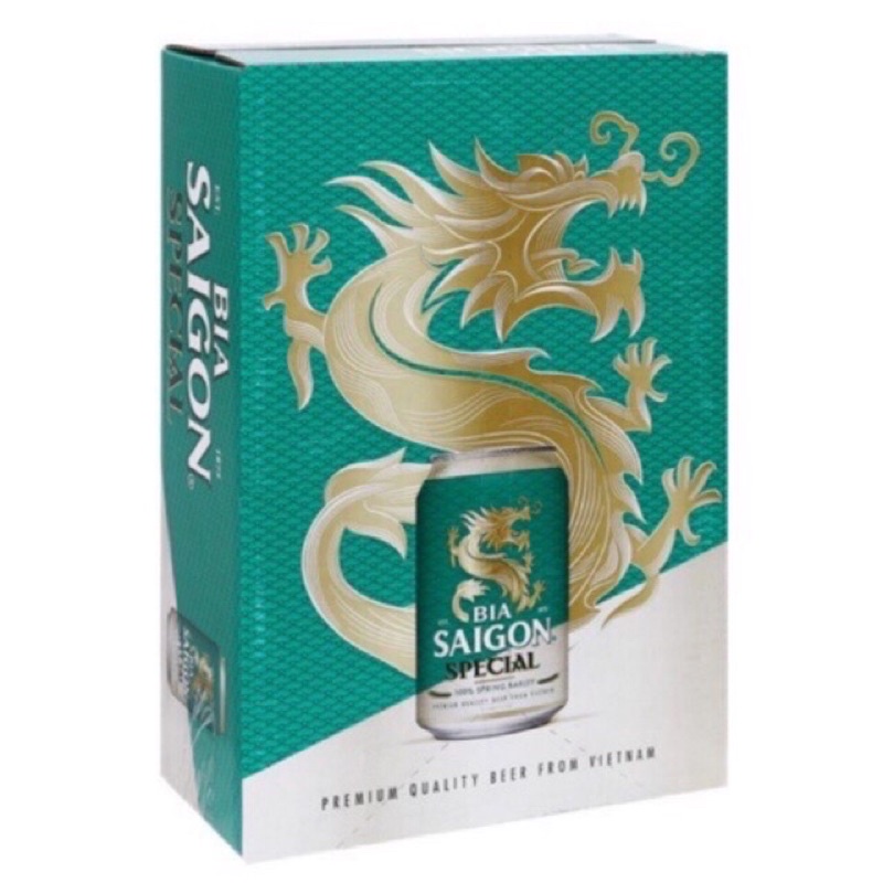 Bia Sai gon thùng 24 lon 330ml Date