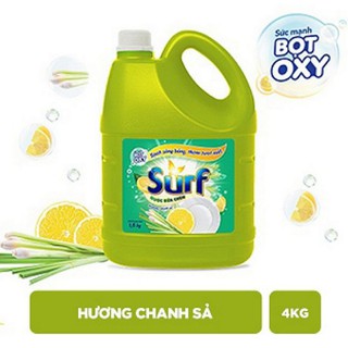 Nước rửa chén Surf Hương Chanh Xả Can 4kg