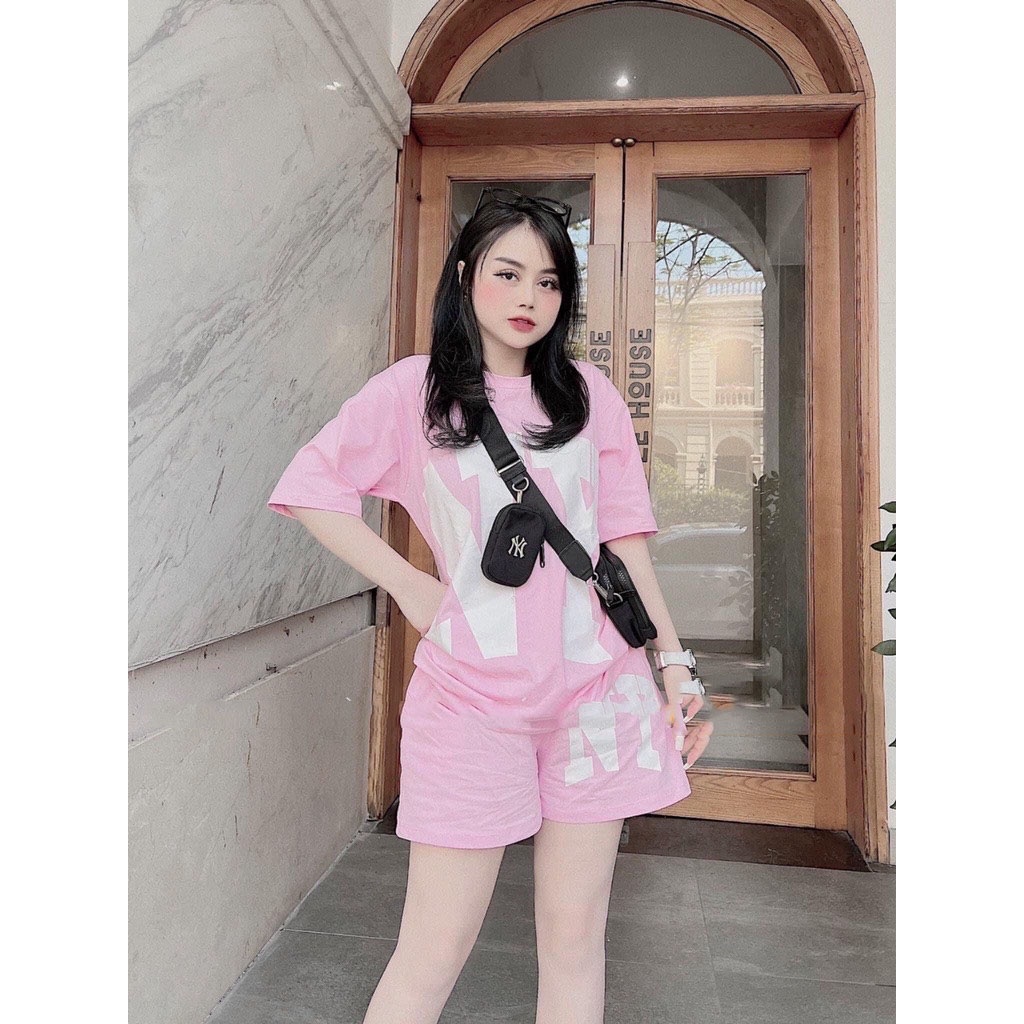 Đồ bộ nữ mặc nhà chất liệu vải thun cotton 100% 40-65kg vừa, Hình CHỮ Nờ Yêu