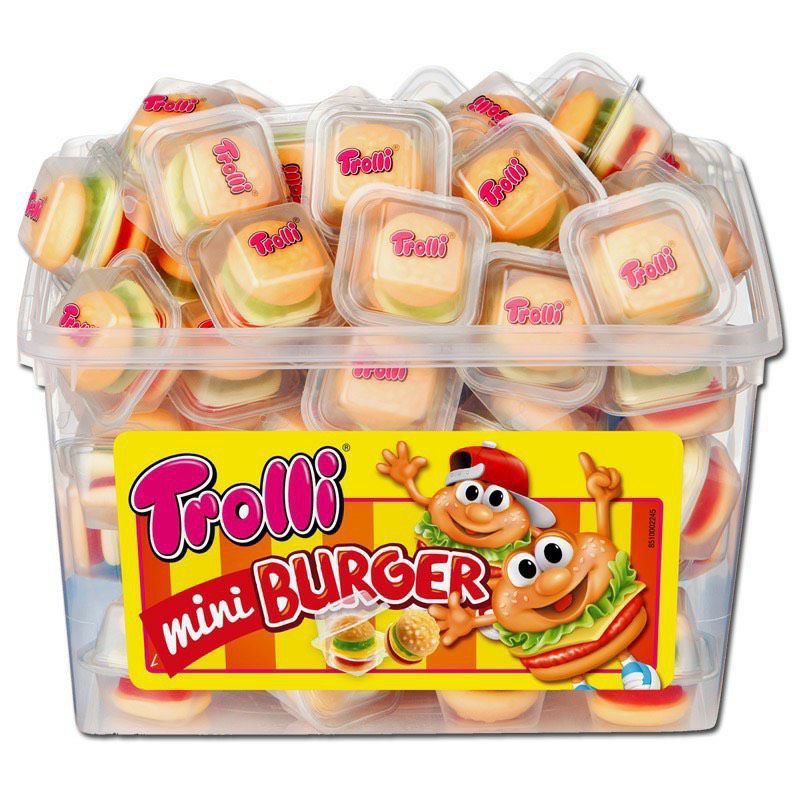 Kẹo dẻo hamburger Trolli - Mỹ