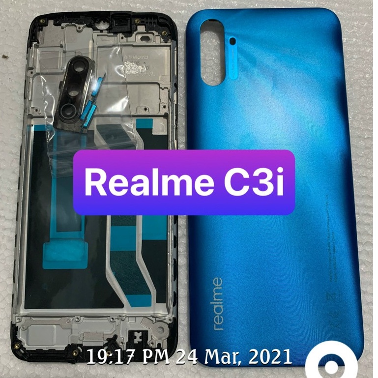bộ vỏ realme C3i - gồm lưng , sườn và đủ phím nhựa | BigBuy360 - bigbuy360.vn