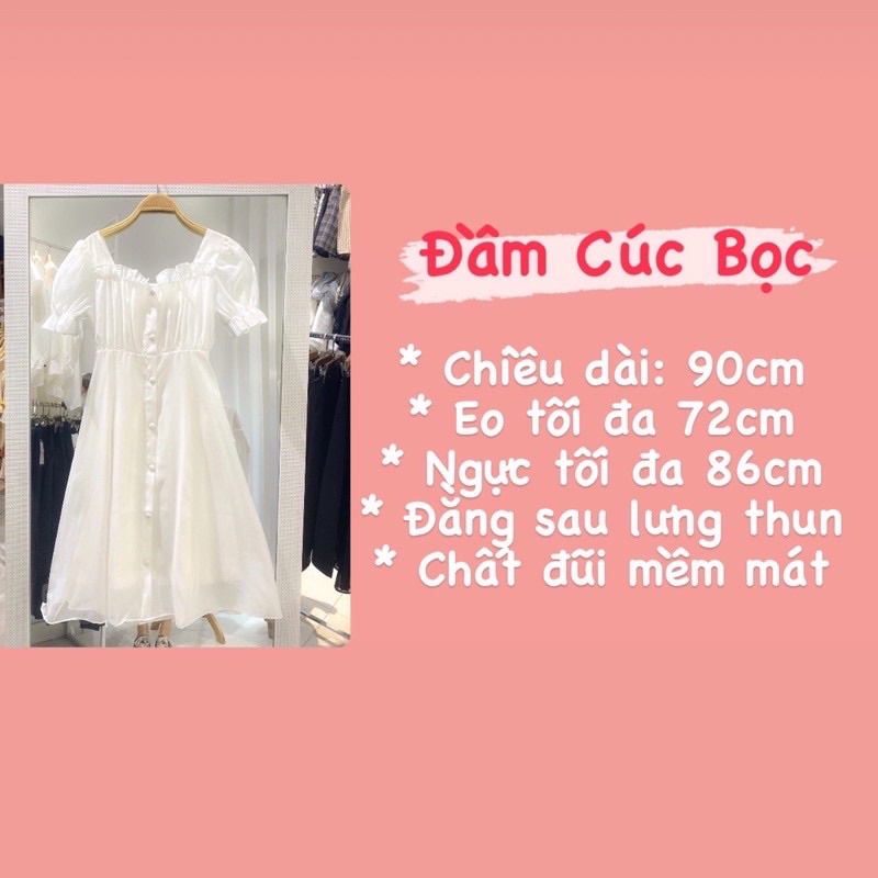 VáyĐầm trắng voan lụa tay lỡ BVM dáng dài freesize 🌟 | BigBuy360 - bigbuy360.vn