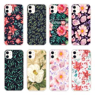 Cartoon Color Floral Back Cover compatible for iphone 12 Pro Max 5G/i12 Mini/SE 2020/compatible for iphone 4 4S 4G Soft TPU Case Shockproof