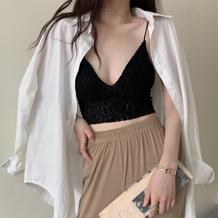 Áo bra ren không gọng, áo ngực mút mỏng nâng ngực tạo khe, sang chảnh mặc cực xinh B2792